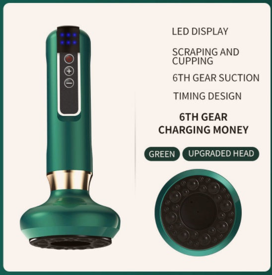 Electric Cupping Massager Electric Vacuum Cupping Massager For Body Anti-Cellulite Suction Cup Gua Sha Massage Body Cups Guasha Fat Burning Slimming Jars | Ectron Online