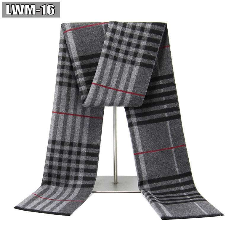 Men's Cashmere Business Plaid Scarf Men's Scarf European And American Cashme | Ectron Online