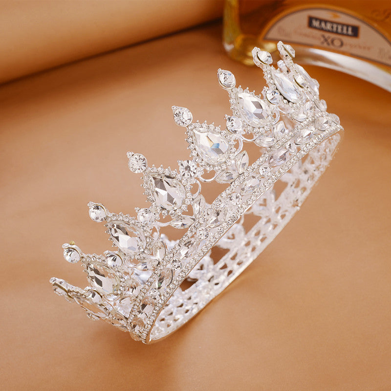 Full Round Bridal Crown Tiara - Wedding Diadem Headpiece Full Crown Bridal Tiara Crown Wedding Di | Ectron Online