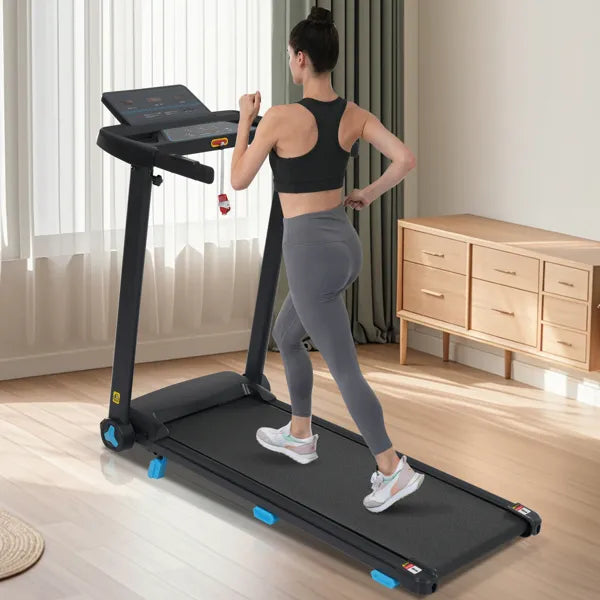Foldable Treadmill with Incline | 300lb Capacity & Bluetooth