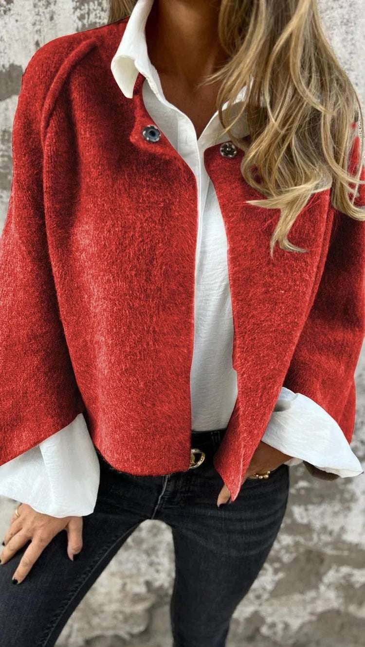 Women's Autumn & Winter Cashmere Cardigan Women's Batwing Sleeve Cardigan Autumn A | Ectron Online