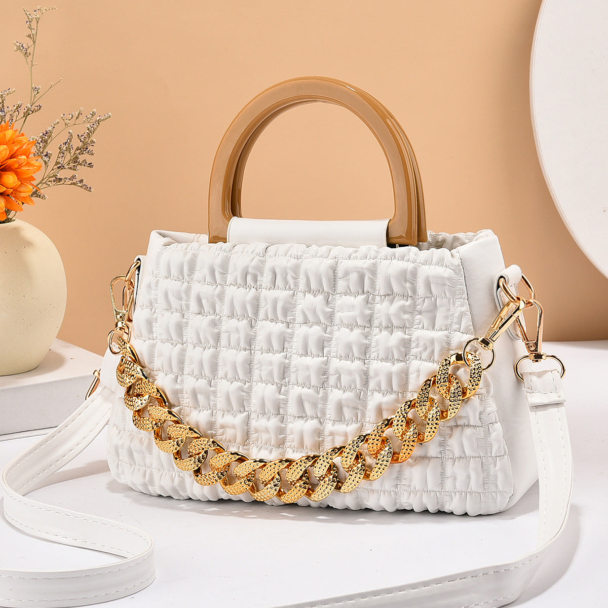 Women's Fashion Special-interest Pleated Cloud Messenger Bag Women's Fashion Special-interest Pleated | Ectron Online