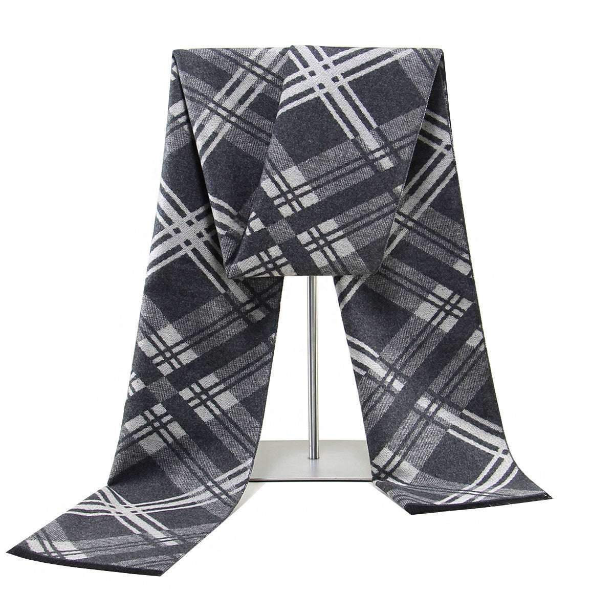 Men's Scarf European And American Cashmere Autumn And Winter Business Plaid