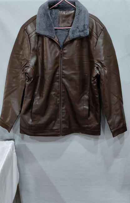 Middle-aged Plus Suede Winter One-piece Fur Men's Sheep Lapel Polo Coat