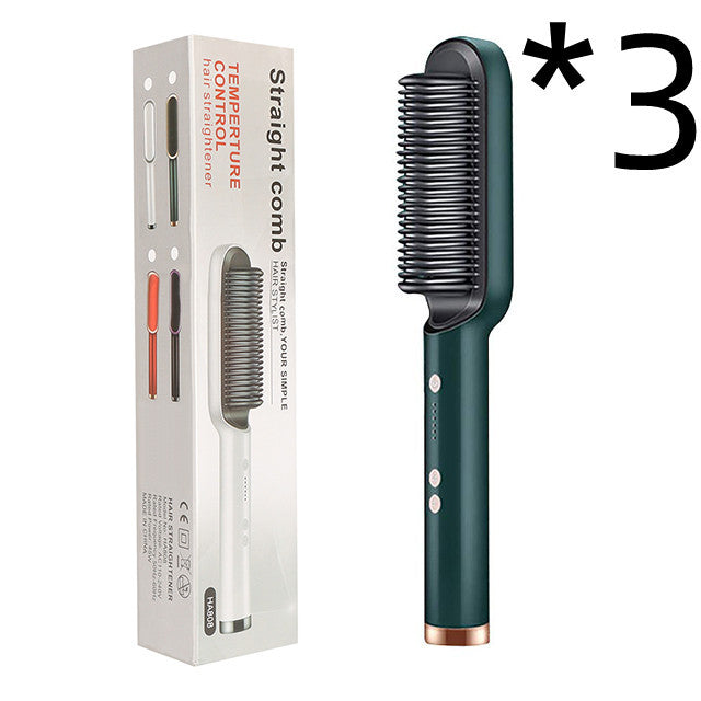 2-in-1 Hair Straightener Hot Comb with Negative Ion Curling Tong New 2 In 1 Hair Straightener Hot Comb Ne | Ectron Online