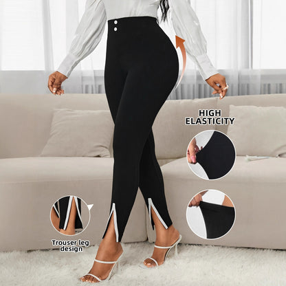Women's Elegant Commuting Slim-Fit Pants | Chic Office Wear Trousers European And American Elegant Commuting | Ectron Online