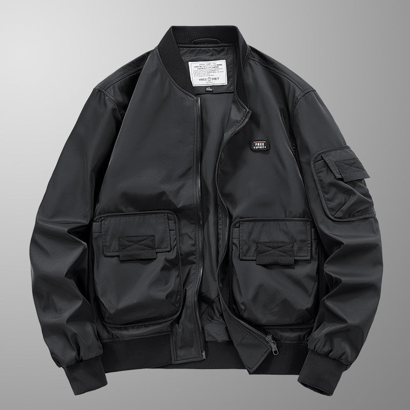 Men's Retro Pilot Jacket - Multi-Bag, Windproof & Breathable Pilot Jacket Men's Multi-bag Windproof B | Ectron Online