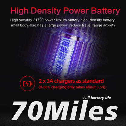 Power battery graphic with blue coil cells on dark background
