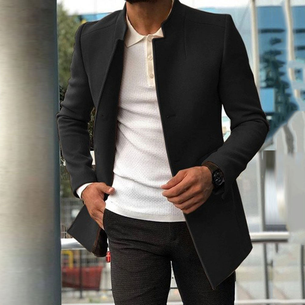 Men's Slim-Fit Business Coat - Single-Breasted Jacket Men's Slim Coat Fashion Single-breasted | Ectron Online