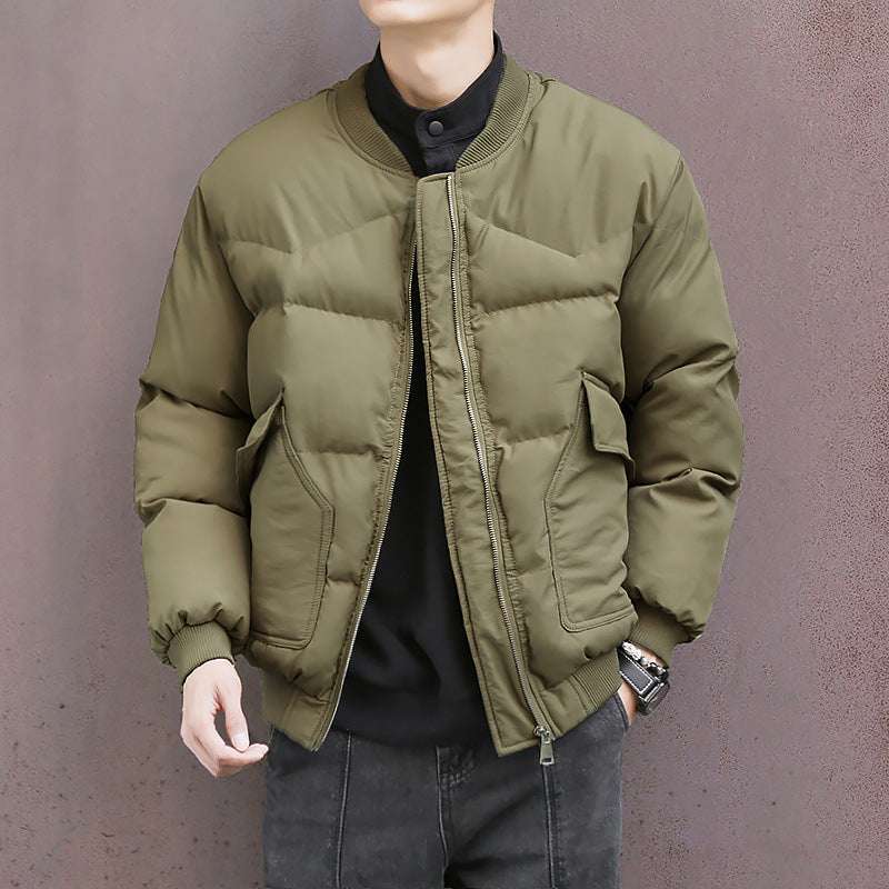 American Workwear Cotton Coat American Fleece-lined Thick Loose Workwe | Ectron Online