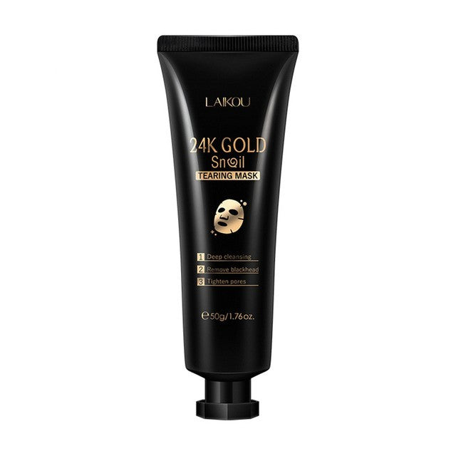 Gold Foil Snail Tear-Off Mask | Hydrating & Nourishing Skincare Gold Foil Snail Tear-Off Mask Hydrating | Ectron Online