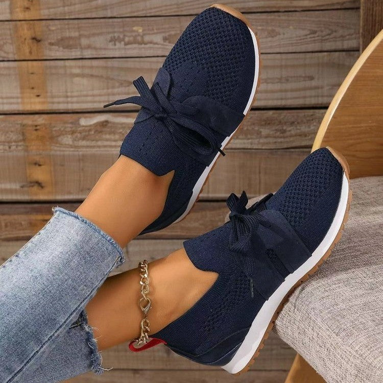 Women's Comfortable Fly Woven Mesh Lace-up Casual Shoes Women's Comfortable Fly Woven Mesh Lace- | Ectron Online