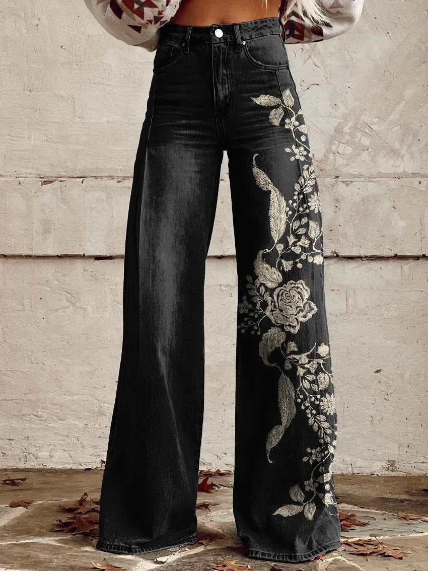 European And American Plus Size Women's Denim Casual Pants European And American Plus Size Women's | Ectron Online