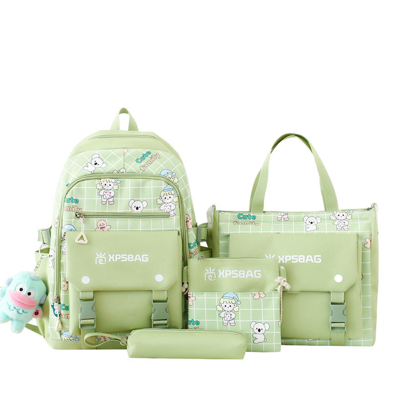 Elegant 4-Piece Backpack Set for Girls & Women – Stylish & Functional Backpack Primary School Girls Schoolbag | Ectron Online
