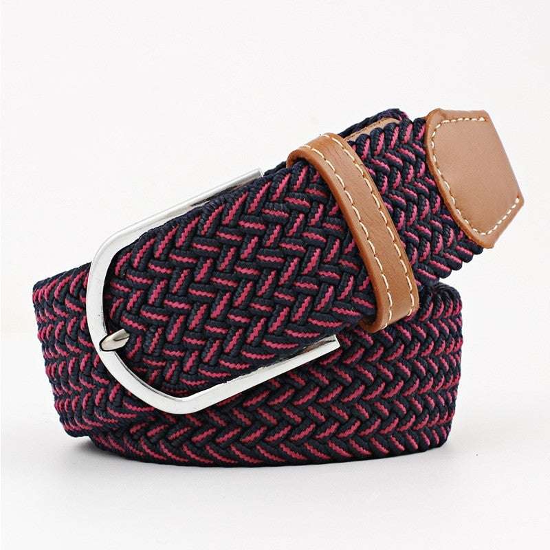Women's Canvas Pants with Braided Belt Women's Canvas Belt Student Pants Casual | Ectron Online