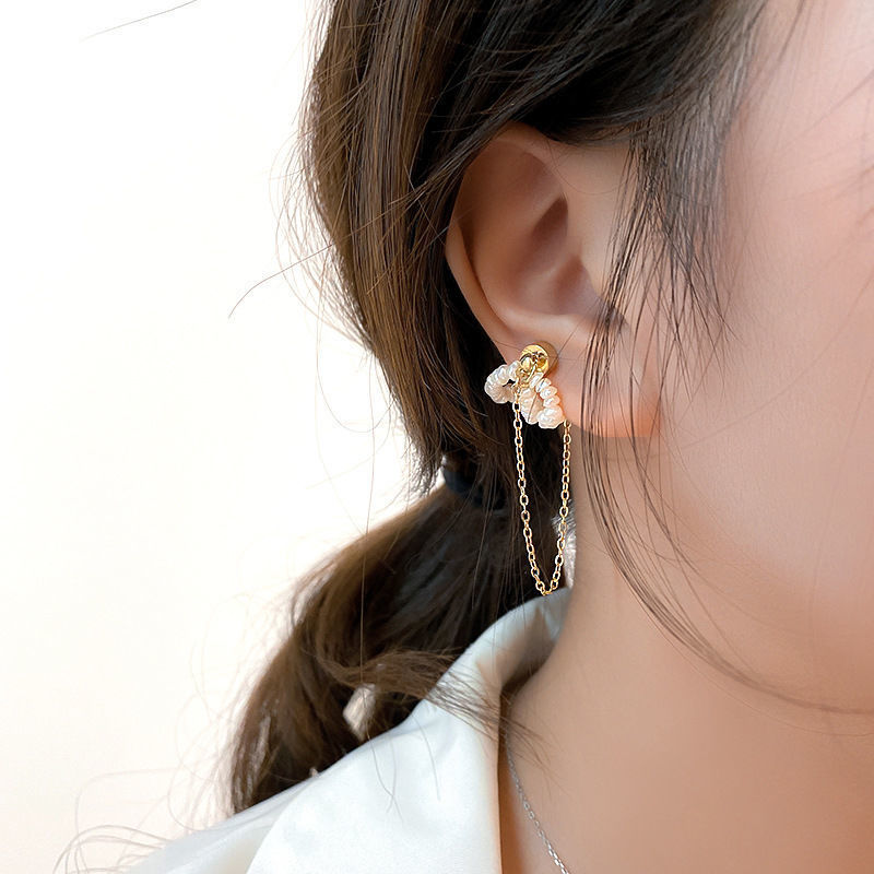 Fashion Long Chain Earrings Butterfly Ear Bone Clip New All-match Without Pierced Ears