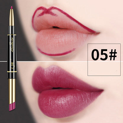 Double Head Lipstick Pen Waterproof And Makeup Holding