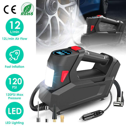 120 PSI Portable Tire Inflator - 90W High-Power Air Compressor 1Pc Portable Tire Inflator 120 PSI Maxim | Ectron Online
