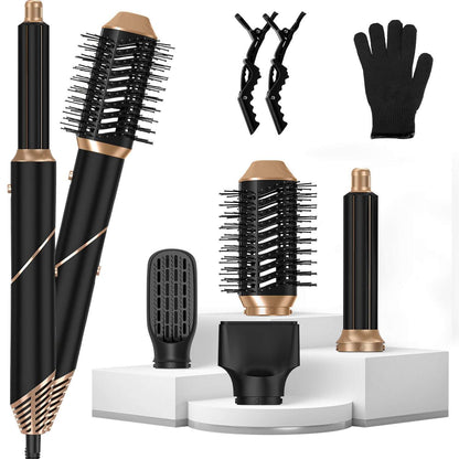 5-in-1 Hot Air Styler & Automatic Wrap Curler - Pro Hair Dryer Brush 1Pc 5 In 1 Hot Air Styler Straightener C | Ectron Online