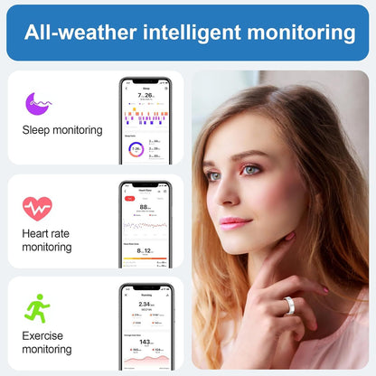 Luxury Smart Ring for Women - Diamond Health & Sleep Tracker 2025 New Smart Ring For Women Luxury Ele | Ectron Online