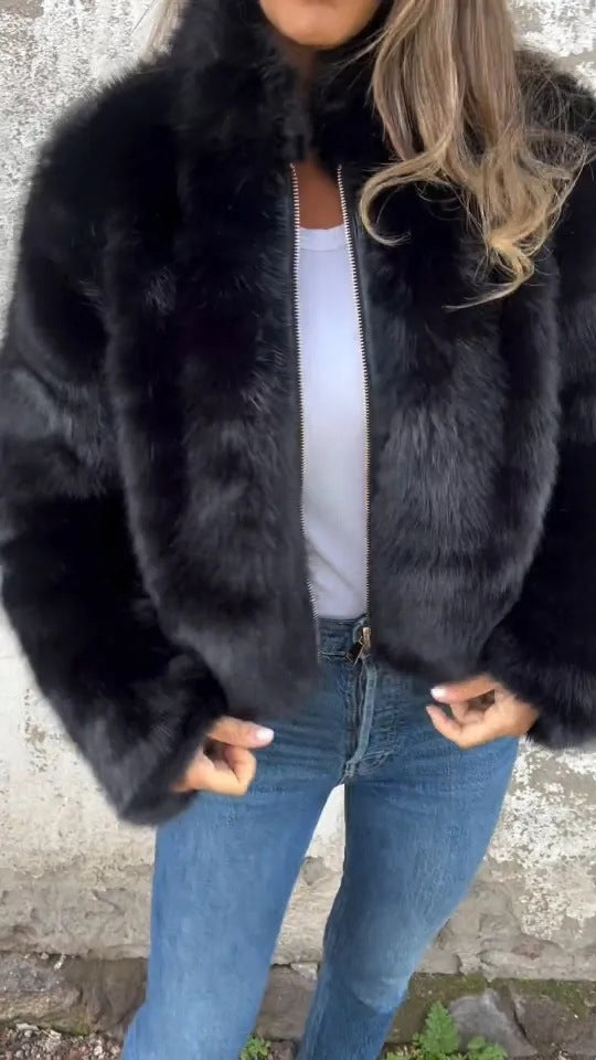 Fashion Stand Collar Plush Jacket Fashion Stand Collar Plush Jacket Winter | Ectron Online