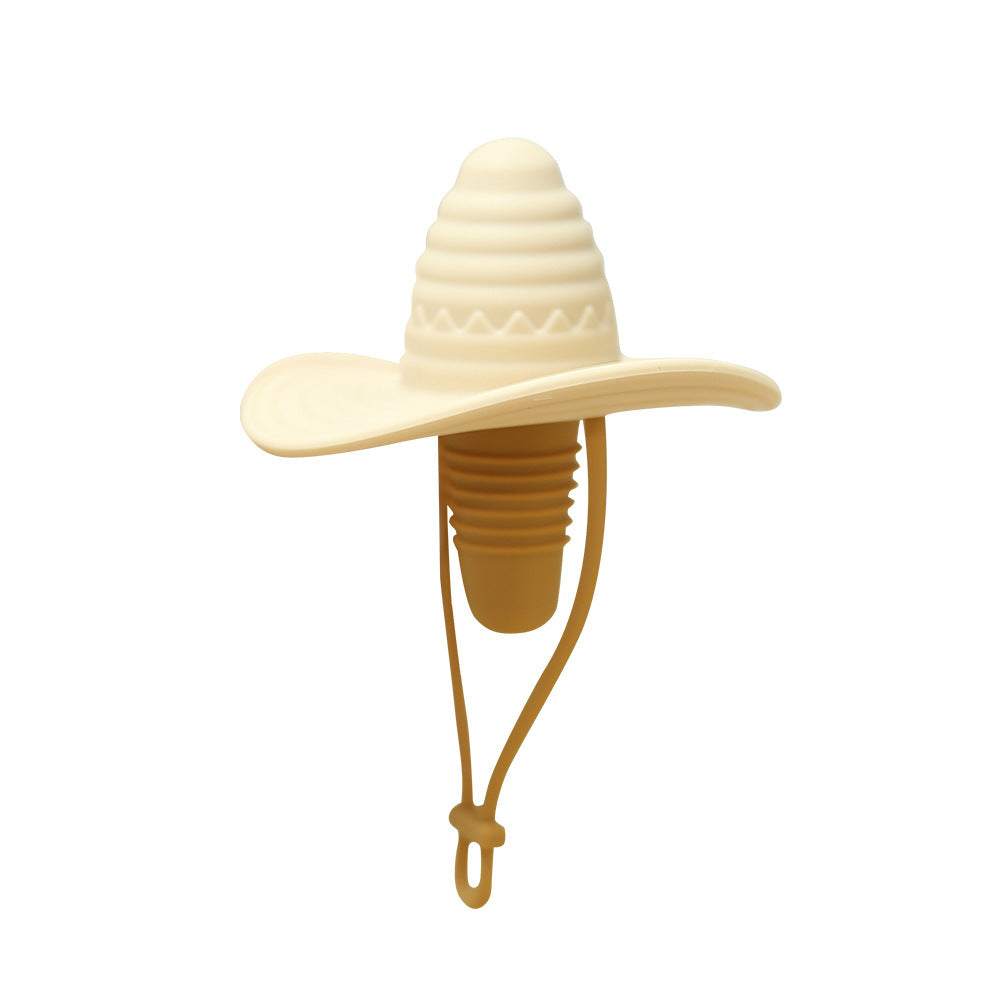 Silicone Stopper For Red Wine Western Cowboy Hat Creative