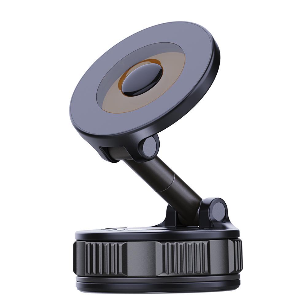Retractable Magnetic Car Phone Holder - 360° Vacuum Suction