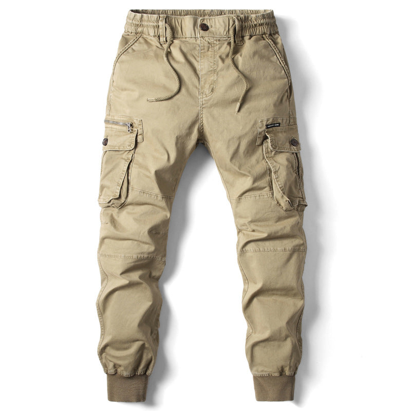 Men's Multi-Pocket Skinny Working Pants