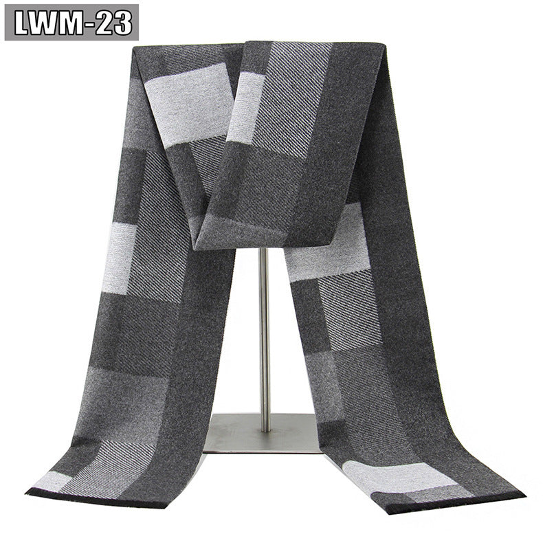 Men's Cashmere Business Plaid Scarf Men's Scarf European And American Cashme | Ectron Online