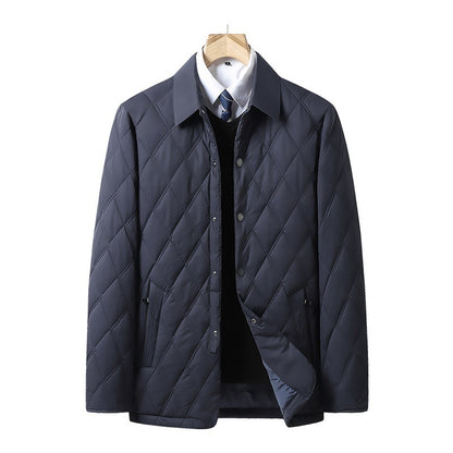 Middle-aged And Elderly Padded Jacket Warm Business Cotton-padded Casual Coat
