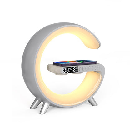 Smart G-Shaped LED Lamp - Wireless Charger & Bluetooth Speaker New Intelligent G Shaped LED Lamp Blueto | Ectron Online