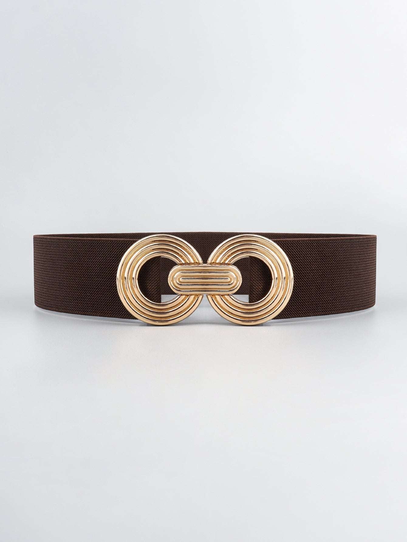 Geometric Buckle Elastic Wide Belt Belt | Ectron Online