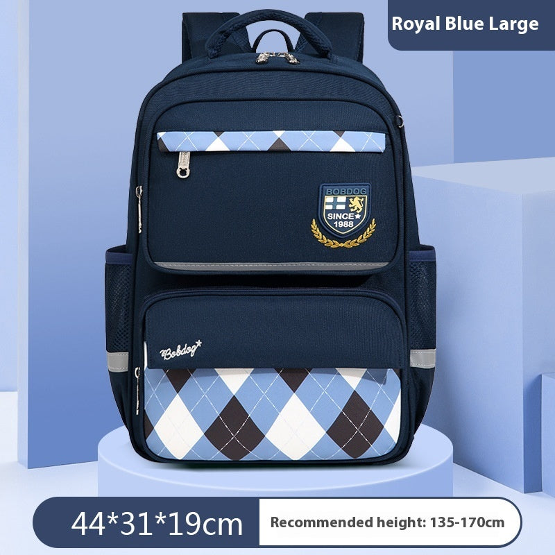 Ergonomic Boys Schoolbag – Waterproof & Spine Support (Grades 3–4) Boys Burden Relief Spine Protection Chil | Ectron Online