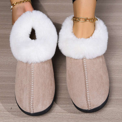 Home Cotton Slippers for Women – Non-slip Neutral Design Home Cotton Slippers Women's Non-slip Ne | Ectron Online