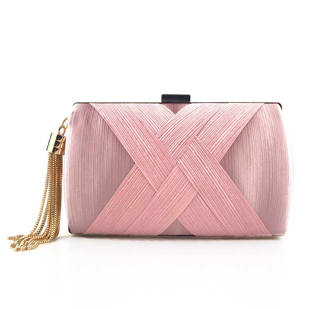 Dinner Satin Fashion Tassel Clutch - Elegant Evening Bag Dinner Satin Fashion Tassel Clutch | Ectron Online