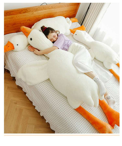 Big White Goose Plush Pillow Cute Big White Geese Pillow Plush Toy | Ectron Online
