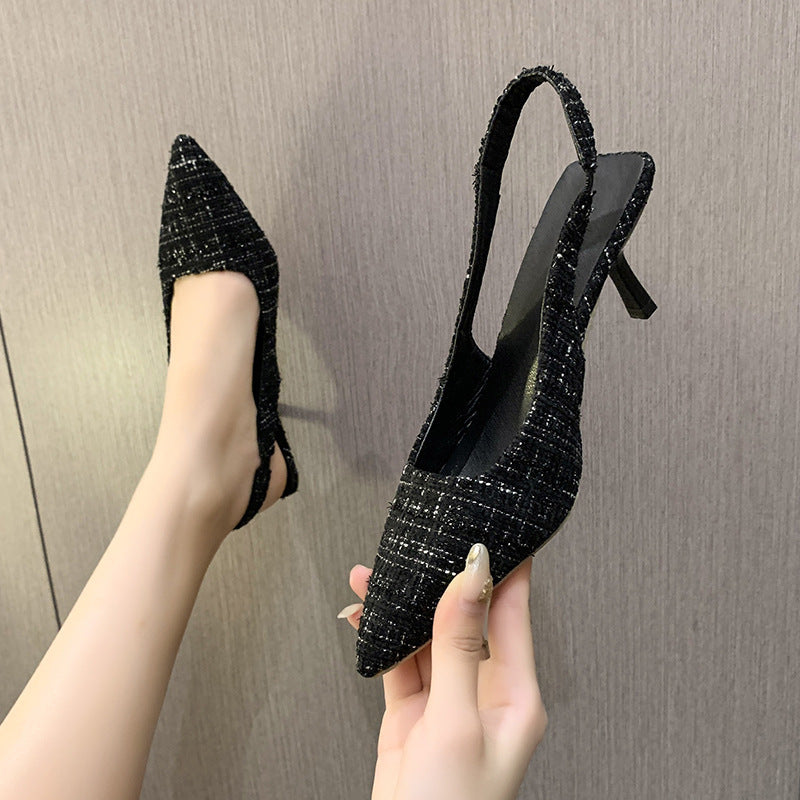 Women’s Stiletto Slingback Sandals – Spring/Summer New Arrival Stiletto Heel Pointed Toe Toe Cap Slingb | Ectron Online