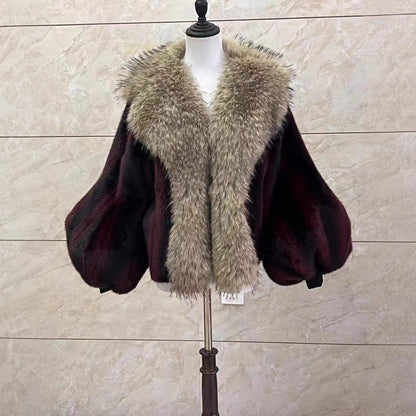 Women's Leopard Print Mink-Like Coat | Mid-Length Luxury Faux Fur Mid-length Mink-like Wool Leopard Print | Ectron Online