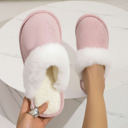 Winter Plush Slippers – Warm, Non-Slip & Soft for Couples Winter Warm Plush Slippers Home Indoor N | Ectron Online