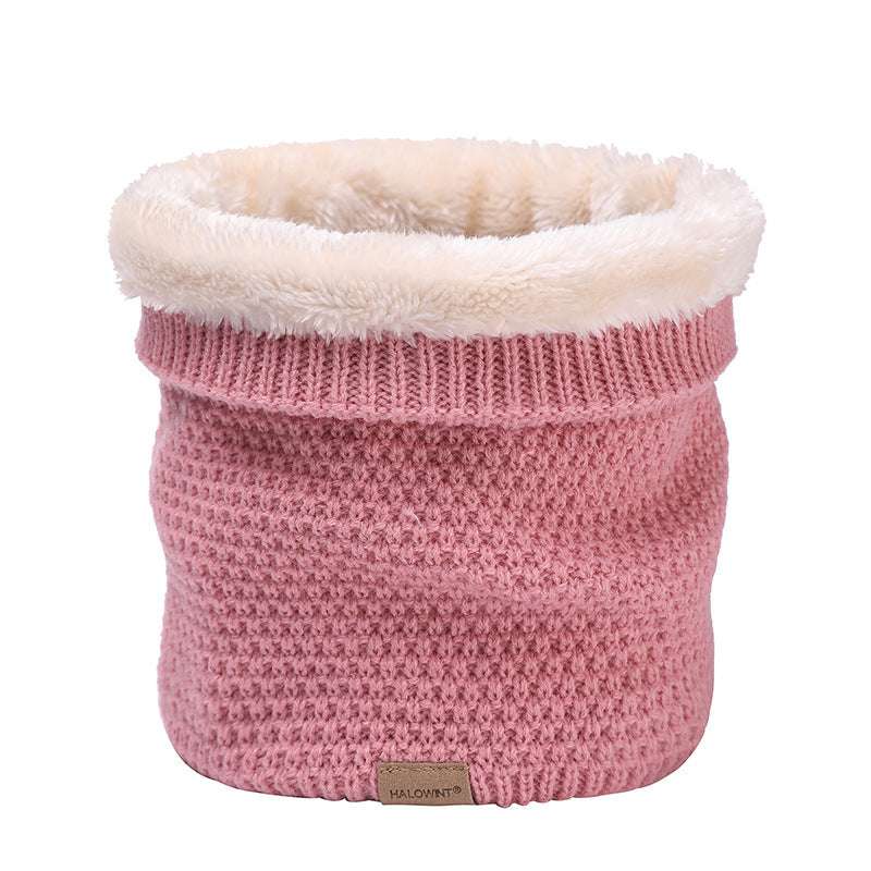 Plain Knitted Neck Gaiter Plain Knitted Scarf Outdoor Velvet Padde | Ectron Online