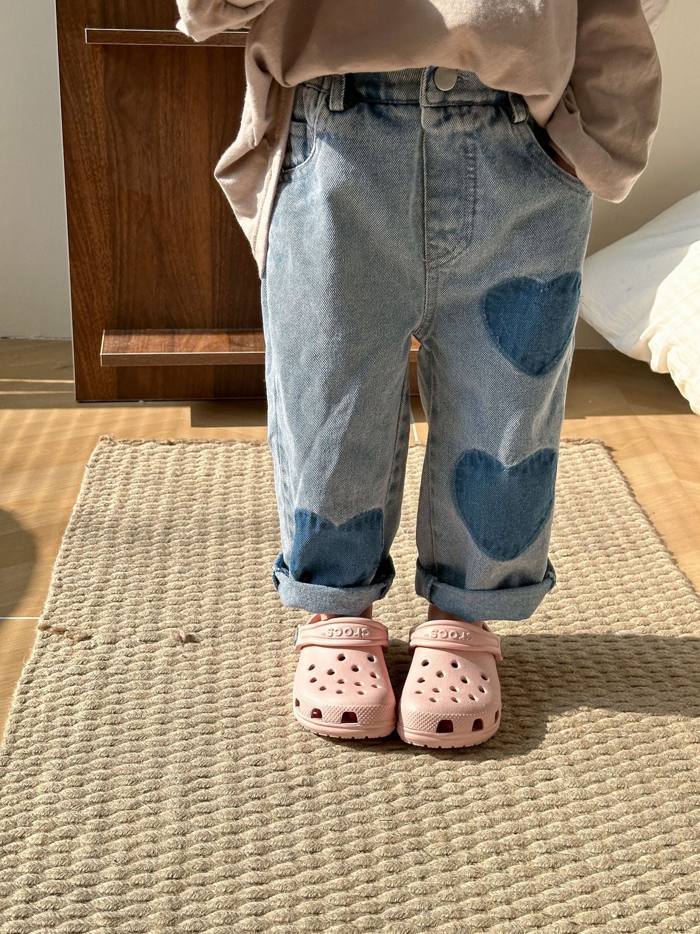 Kids' Soft Jeans | Casual Straight Trousers Children Soft Jeans Casual Straight Trousers | Ectron Online