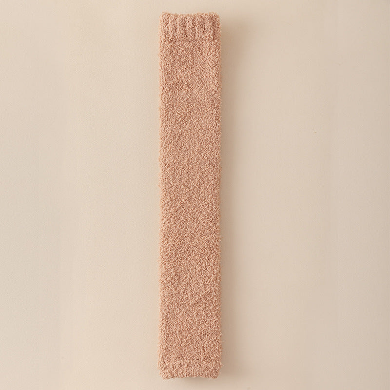 Plush Winter Warm Dual-Purpose Heel & Knee Protection Socks for Seniors