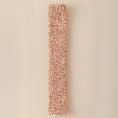 Plush Winter Warm Dual-Purpose Heel & Knee Protection Socks for Seniors