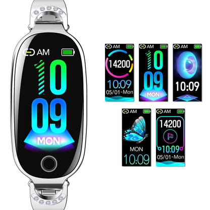 Elegant Gold Smartwatch for Women – Bling Health & Fitness Bracelet Gold Smartwatch For Women Compatible For | Ectron Online