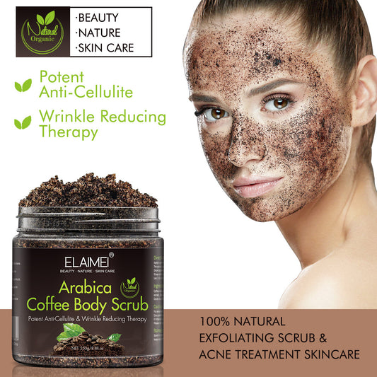 Coffee scrub exfoliating body scrub