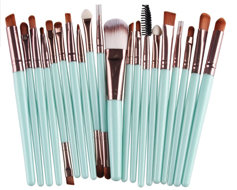 Makeup Brush Set: Powder, Blush & Eyeshadow Brushes Makeup brush set loose powder brush blus | Ectron Online