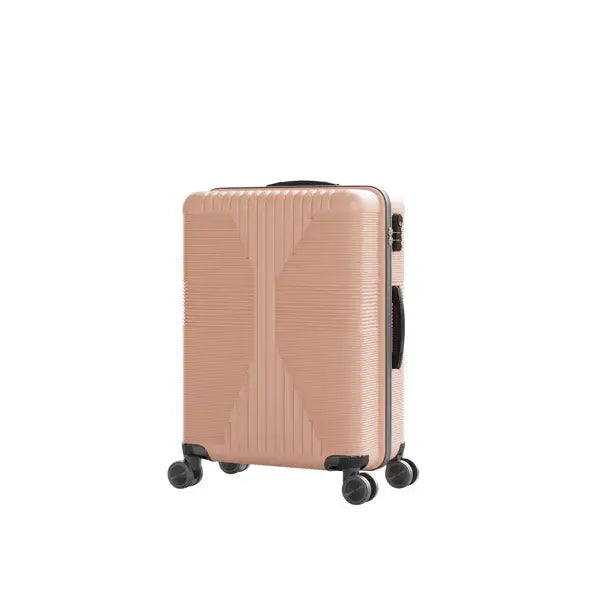 3-Piece PP Hardshell Luggage Set - Rose Gold Trolley Cases Non-TSA Customs Lock 3-in-1 PP Trolley C | Ectron Online