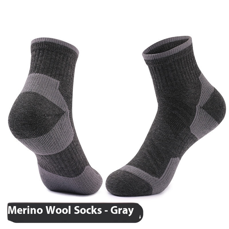 Men's Outdoor Non-slip Wear-resistant Sweat-absorbent Breathable Wool Socks