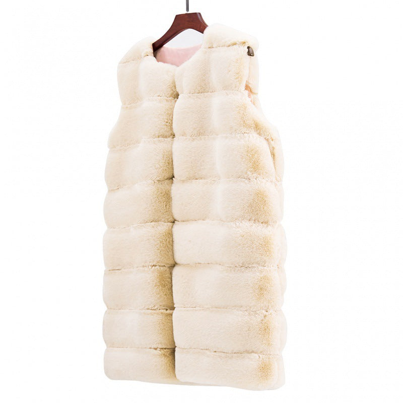 Long Faux Fur Vest