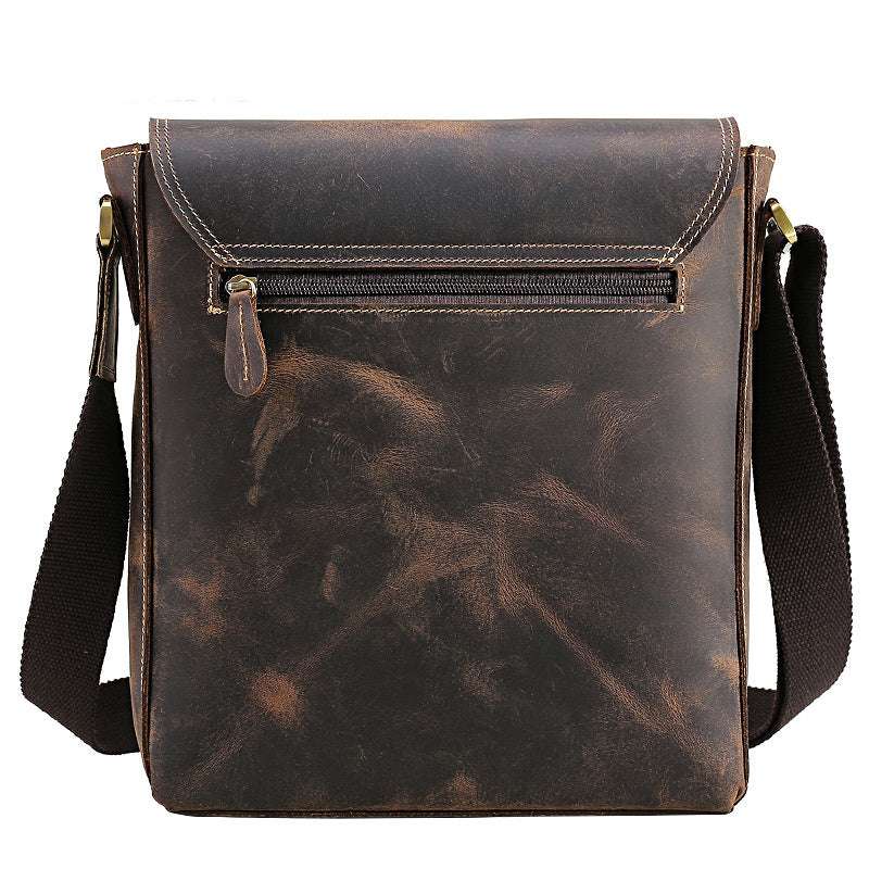 Top Layer Cowhide Casual Leather Men's Bag


